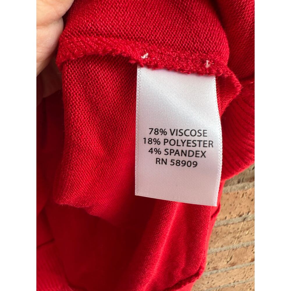 Wesbound Long Sleeve Red Woman's Blouse Size 1X - Picture 4 of 5